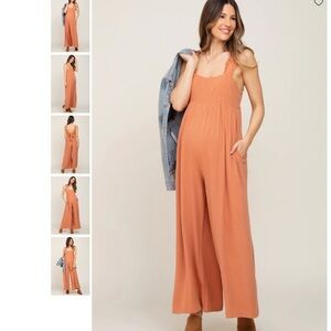 Pink Blush MATERNITY Romper- Worn ONCE!